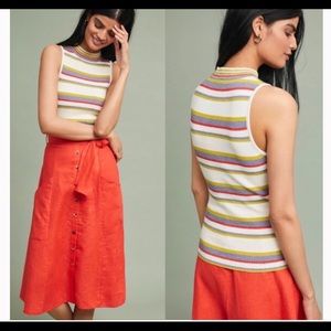 Anthropologie Rainbow Sweater Tank